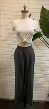 Load image into Gallery viewer, 1980’s Vintage Gray High Waisted Trousers
