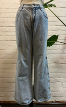 Load image into Gallery viewer, 1980’s High Waisted Denim Bell Bottoms
