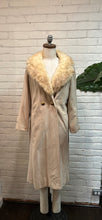 Load image into Gallery viewer, 1970’s Vintage Beige Fur Collared Trench
