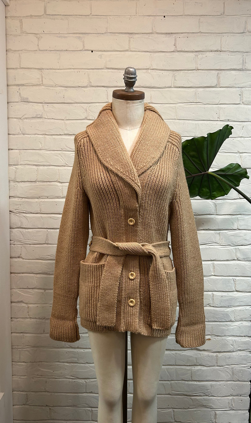 1970’s Vintage Camel Hair Cardigan