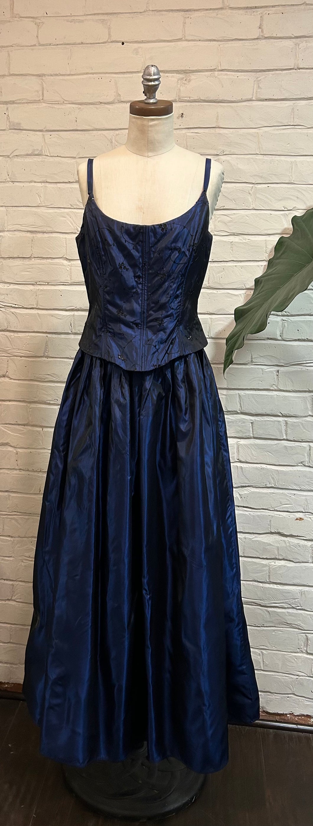 1990’s Vintage Blue McClintock Gown