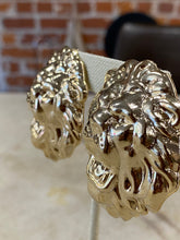 Load image into Gallery viewer, Vintage Gold Lion Earrings
