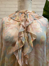 Load image into Gallery viewer, 1990’s Vintage Silk Multicolored Floral Top
