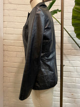 Load image into Gallery viewer, 1990’s Vintage Black Patent Leather Jacket
