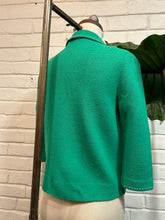 Load image into Gallery viewer, 1960’s Vintage Kelly Green Wool Blazer
