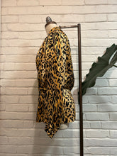 Load image into Gallery viewer, 1980’s Vintage Silk Cheetah Blouse
