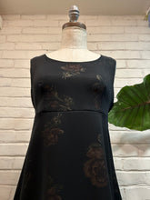 Load image into Gallery viewer, 1990’s Vintage Black Sheer Floral Dress
