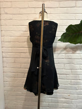 Load image into Gallery viewer, 1990’s Vintage Black Sheer Floral Dress
