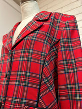 Load image into Gallery viewer, 1990’s Vintage Red Plaid Pendleton Blazer
