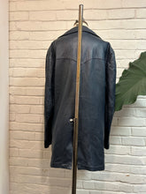 Load image into Gallery viewer, 1970’s Vintage Blue Leather Jacket
