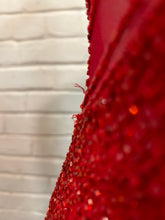 Load image into Gallery viewer, 1990’s Vintage Red Silk Beaded Gown
