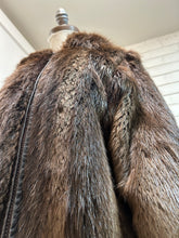 Load image into Gallery viewer, 1980’s Vintage Brown Oversized Fur Coat
