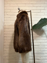 Load image into Gallery viewer, 1980’s Vintage Brown Oversized Fur Coat
