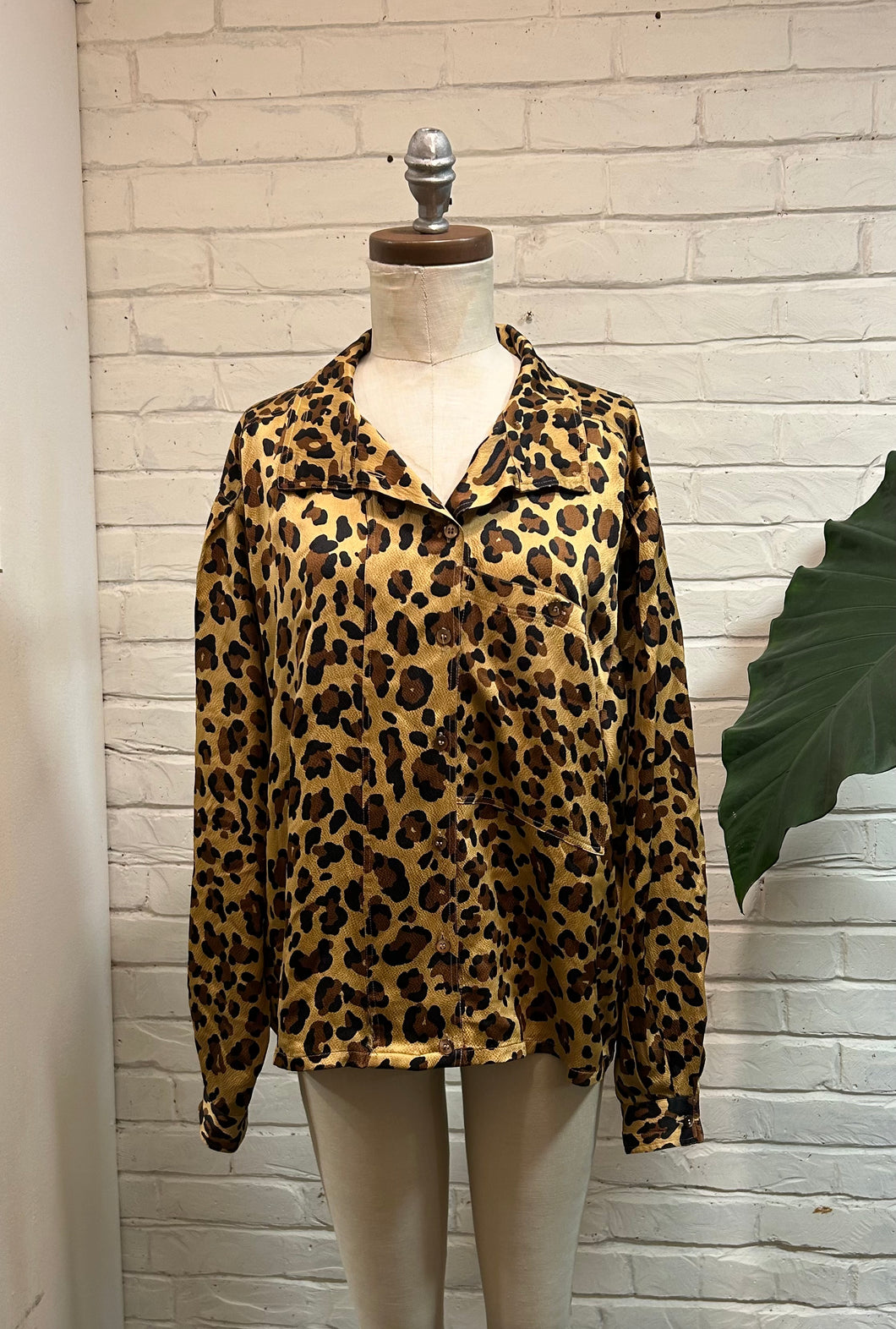 1980’s Vintage Cheetah Print ESCADA Blouse