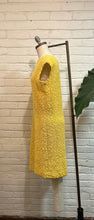 Load image into Gallery viewer, 1960’s Vintage Yellow Hand Knit Midi Dress
