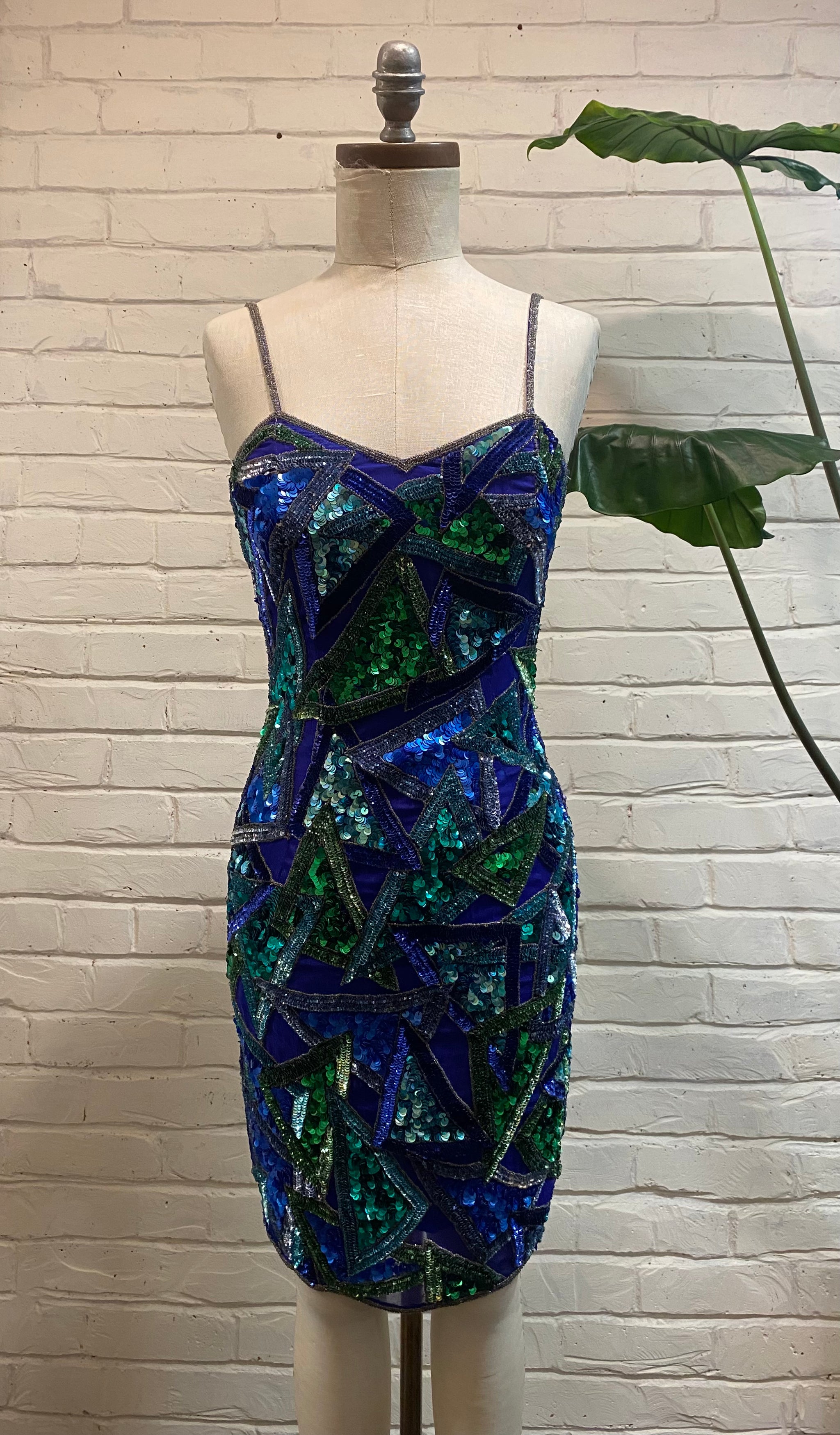 Vintage Silk Beaded selling Gown